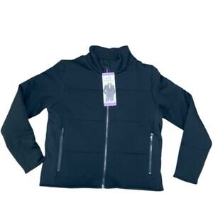Three Dots Women’s Quilt Jacket Black Size XS NWT